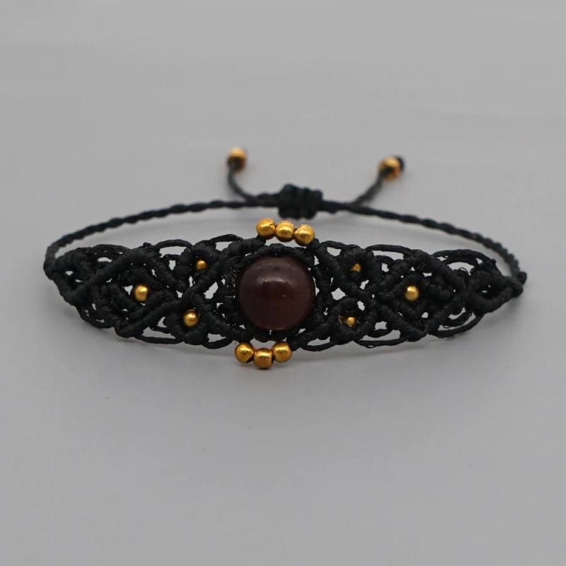 Go2Boho Braided Bracelets Women Natural Stone Waterproof Bracelet