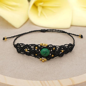 Go2Boho Braided Bracelets Women Natural Stone Waterproof Bracelet