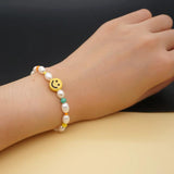 GO2BOHO Bohemian Yellow Beaded Pearl Bracelet