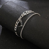 Stainless Steel Stone Caban Chain Bracelet Bangle Women Men Gift