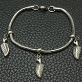 Stainless Steel Heart Music Bag Chain Charm Bracelet for Women