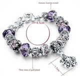 Summer Flower Charm Bracelet Crystal Beaded Pop Jewelry