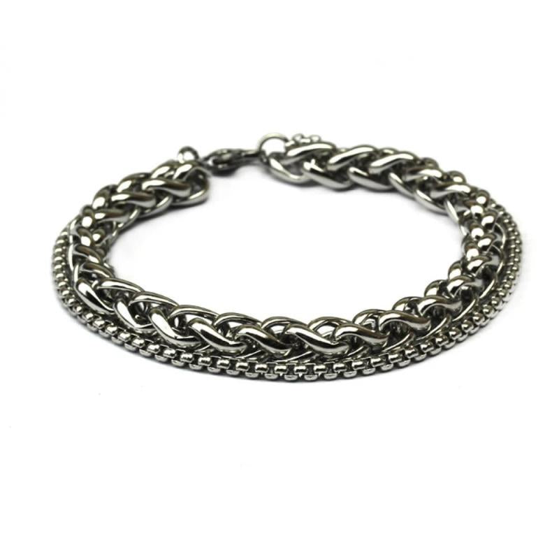 Men's Stainless Steel Vintage Thick Chain Bracelet