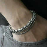 Men's Stainless Steel Vintage Thick Chain Bracelet