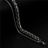 Men's Stainless Steel Vintage Thick Chain Bracelet
