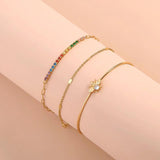 Zircon Bee Bracelet Set Multi-layer Bracelet