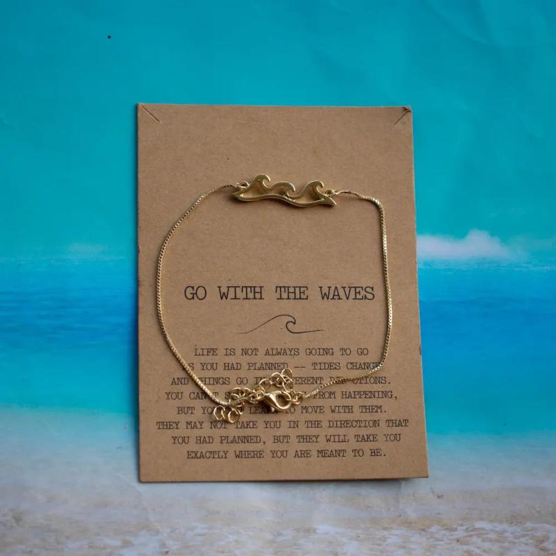 Wave Bracelet Surfer Island Jewelry