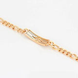 XP Jewelry Micro Zircon Chain Bracelet 11mm for Men Women Lead Nickel