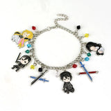 Sword God Domain Crystal Pendant Bangles Bracelet