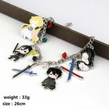 Sword God Domain Crystal Pendant Bangles Bracelet