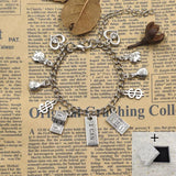 Antique Silver Chain Bracelet Money Dollar Purse Gift