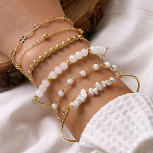 Bohemia Beaded Six Layer Bracelet Set for Women