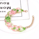 Bohemian Multicolor Acrylic Chain Bracelet for Women