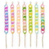 Bohemian Multicolor Acrylic Chain Bracelet for Women