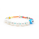 GO2BOHO Evil Eye Bracelet Women Bohemian Enamel Bead Jewelry
