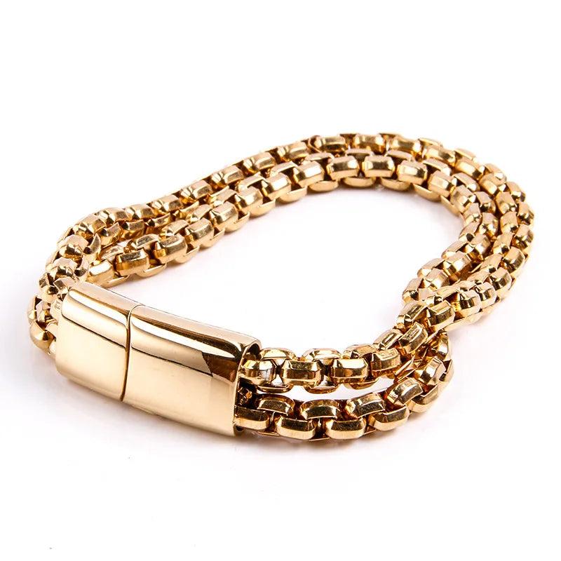 Stainless Steel Chain Bracelet Classic Motorcycle Bracelet Jewelry