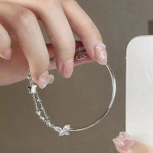 Foxanry Zircon Double-layer Bracelet for Women
