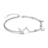 Foxanry Zircon Double-layer Bracelet for Women