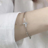 Foxanry Zircon Double-layer Bracelet for Women