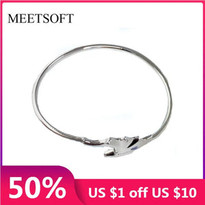 Silver Demon Wing Tail Bracelet Small Retro Jewelry Gift