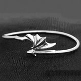 Silver Demon Wing Tail Bracelet Small Retro Jewelry Gift