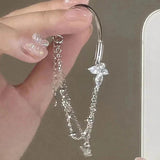 Redcheng Butterfly Crystal Double Layer Chain Bracelet For Women