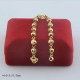 Baby Girls Yellow Link Ball Bracelet Heart Chains