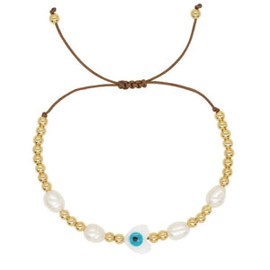 YASTYT Evil Eye Charm Bracelet Beaded Boho Friendship Jewelry Set