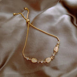 Cat's Eye Stone Fish Bracelet Women's Jewelry
