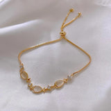 Cat's Eye Stone Fish Bracelet Women's Jewelry