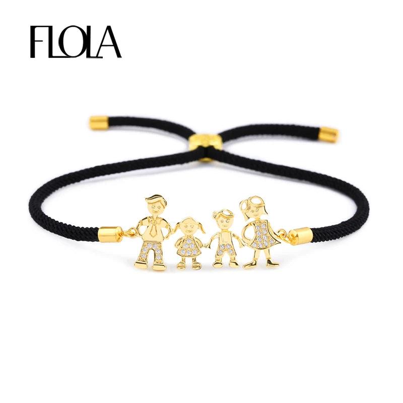 Family Charm Bracelet for Women Men Lucky Red Rope Bracelet