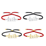 Family Charm Bracelet for Women Men Lucky Red Rope Bracelet
