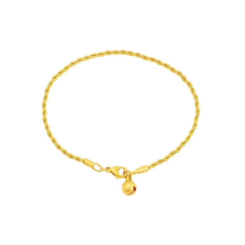Small Bell Rope Chain Bracelet High Quality