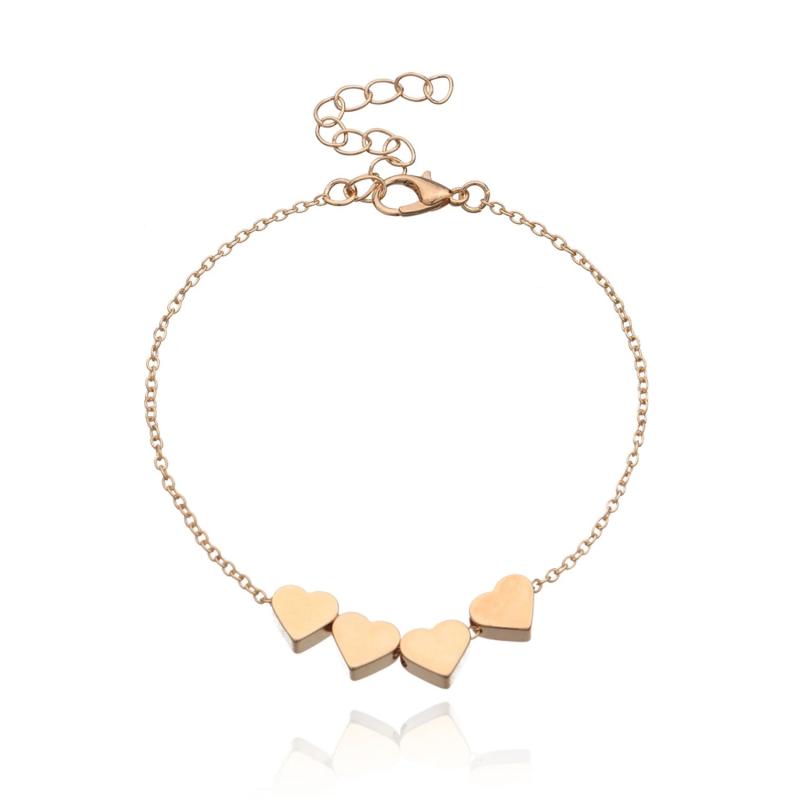 Love Pendant Bracelet Women Metal Hand Jewelry Accessories