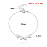Love Pendant Bracelet Women Metal Hand Jewelry Accessories