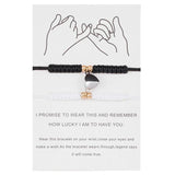 LX9D 2Pcs Red Rope Love Bracelets Chinese Knot Good Luck Protection Jewelry