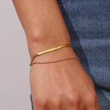 Snake Chain Blade Chain Stainless Steel Bracelet Waterproof Women Gift
