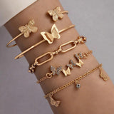 Butterfly Hollow Bangle Geometric Party Jewelry