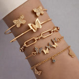 Butterfly Hollow Bangle Geometric Party Jewelry