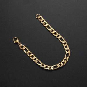 8MM 316L Stainless Steel Plated Chain Bracelet Men's Link Bracelet