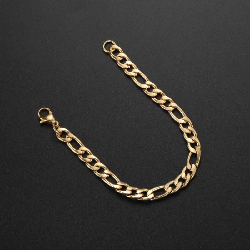 8MM 316L Stainless Steel Plated Chain Bracelet Men's Link Bracelet
