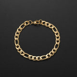 8MM 316L Stainless Steel Plated Chain Bracelet Men's Link Bracelet