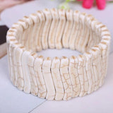 Boho Natural Stone Bracelets Elastic Bohemian Heavy Bracelet Bangle