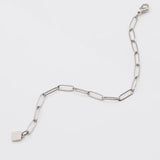 Square Charm Bracelet Stainless Steel 26 Letters Couple Jewelry