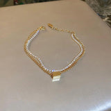 Double Layer Zircon Bracelet Women Couple