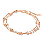 Layer Beads Bracelets for Women Rose Chain & Link Bracelet