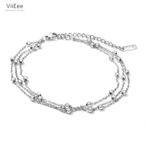 Layer Beads Bracelets for Women Rose Chain & Link Bracelet