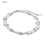 Layer Beads Bracelets for Women Rose Chain & Link Bracelet