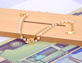 Double Layer Roman Numerals Charm Bracelet For Women
