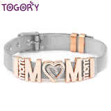 Santa Claus Slide Beads Mesh Bracelets for Women Christmas Jewelry